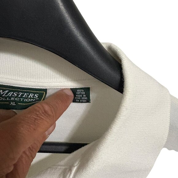 Master Collection Golf Polo Shirt Size XL Embroidered Logo White - Picture 5 of 6